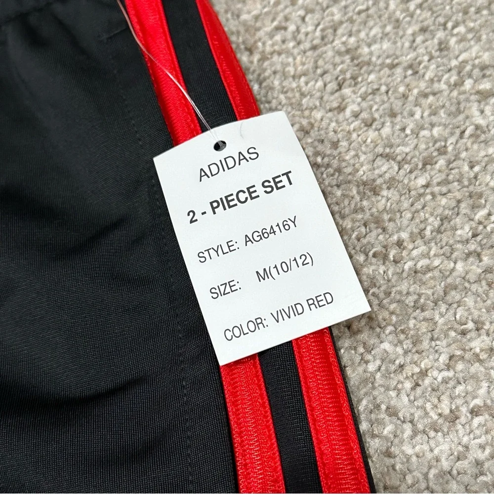 Adidas Boys Long Sleeve Hooded Tee and Jogger Pants Set